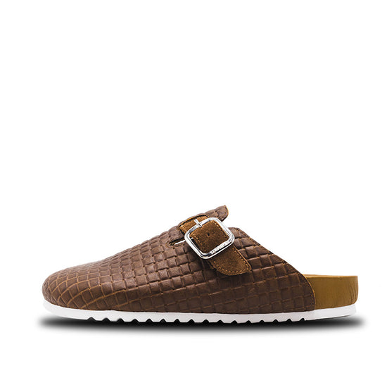 Woven Mule - Brown