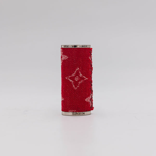 Red Mcm Lighter Case